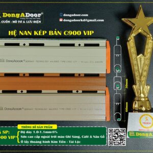 Cửa cuốn khe thoáng Đông Á Door C900 VIP
